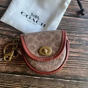 Coach | Accessories | Nwt Coach Signature Mini Saddle Bag Charm